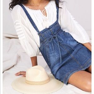 NWT- Anthropologie Pilcro Denim Overall Skirt, Size XS
